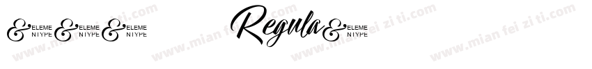 086 上首圆盾体 Regula字体转换